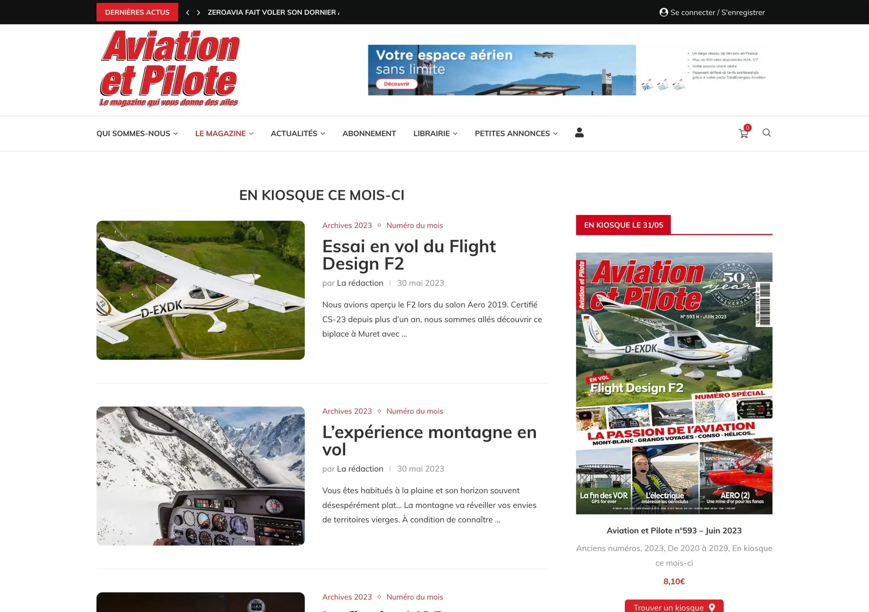 Aviation et pilote