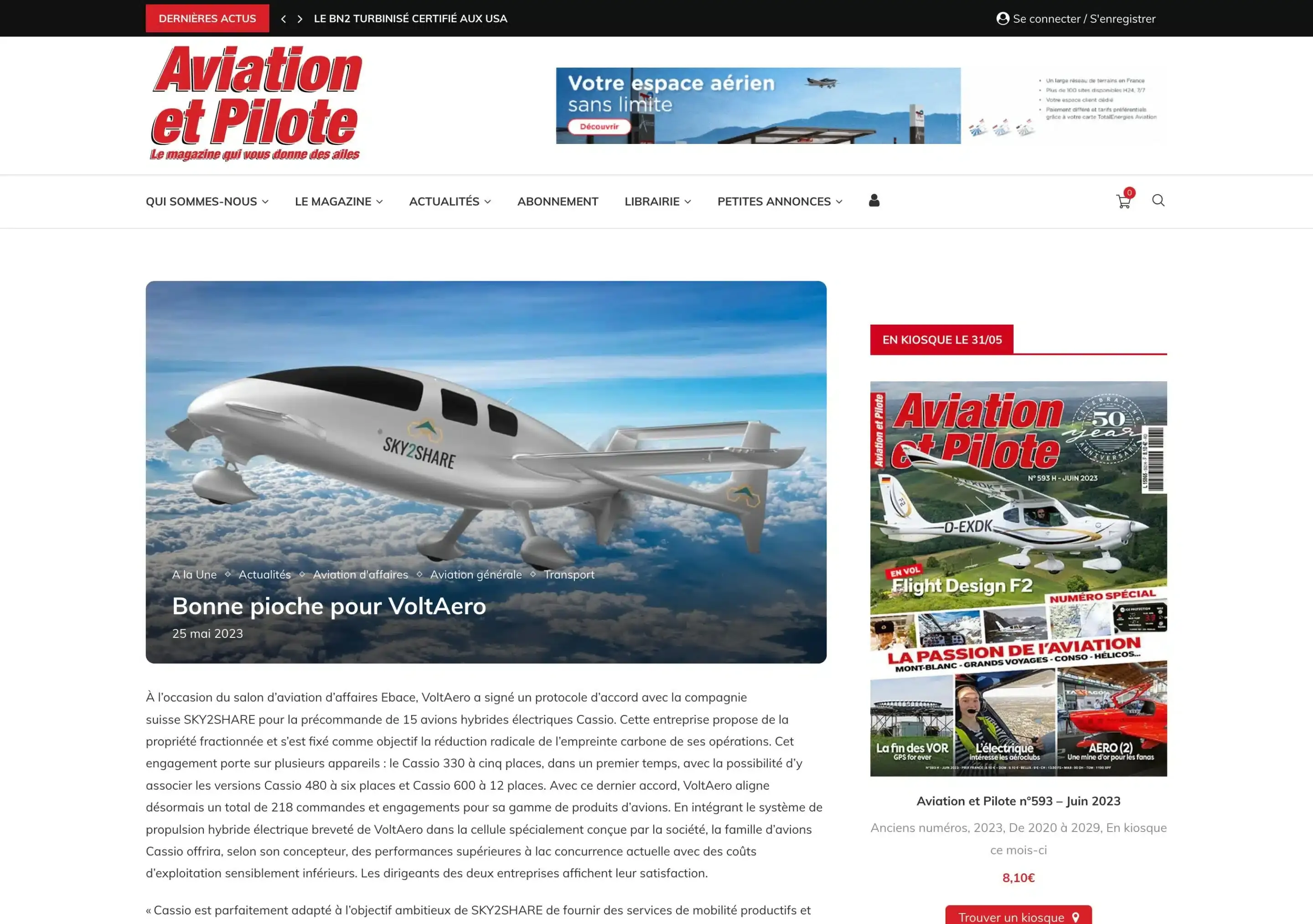 Aviation et pilote